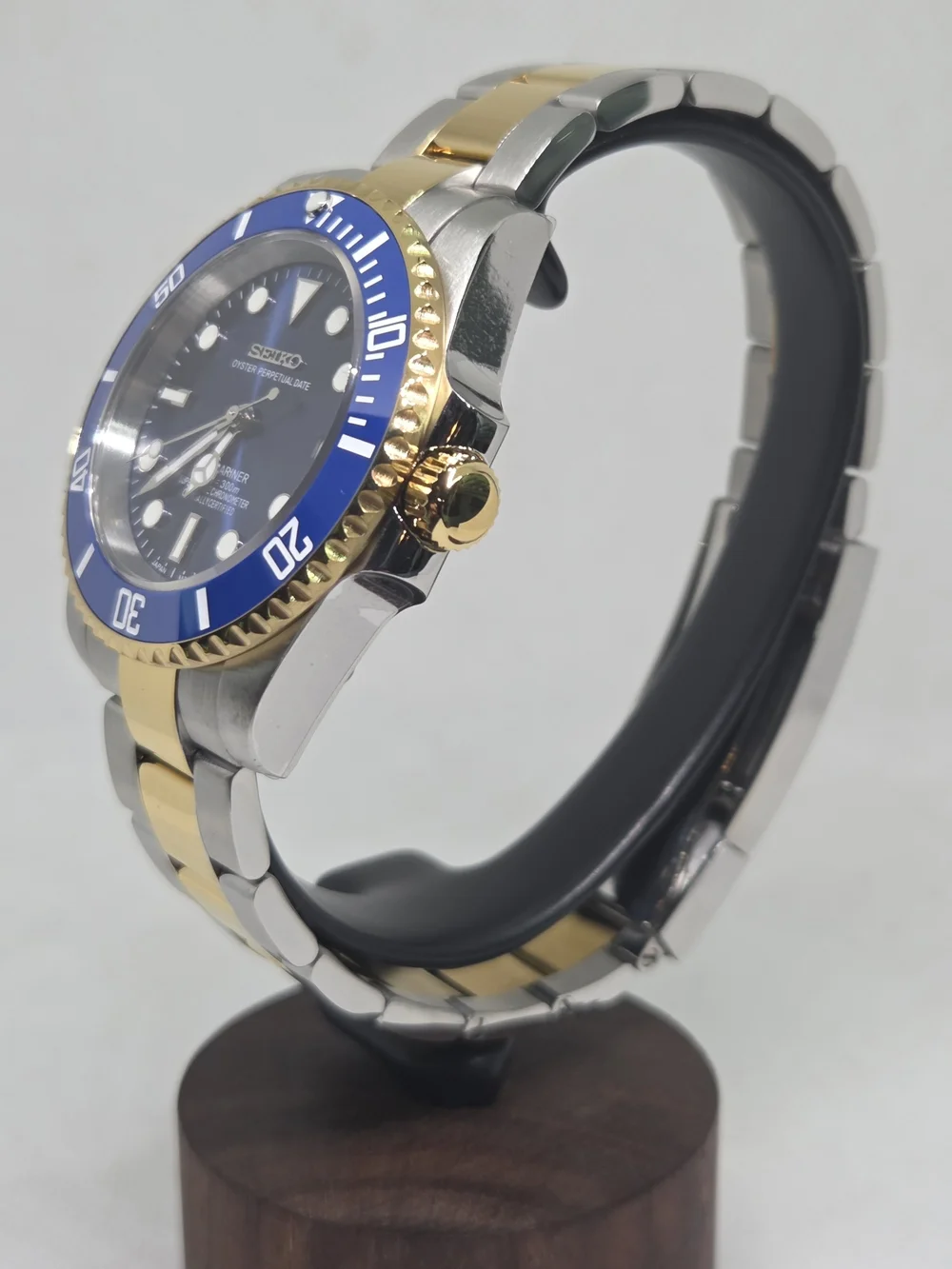 Custom 40mm Automatic Seiko Mod Watch Bluesy Submariner NH35